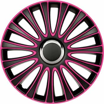 4-piece Hubcaps LeMans 17-inch black / pink