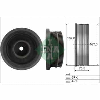 Belt Pulley, crankshaft 544 0082 10 Ina