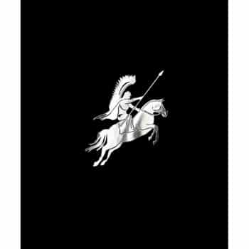 Nickel Sticker 'Polish husar on horseback' - 60x60mm