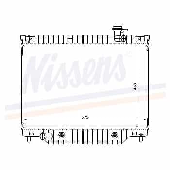 Radiator, engine cooling 69211 Nissens
