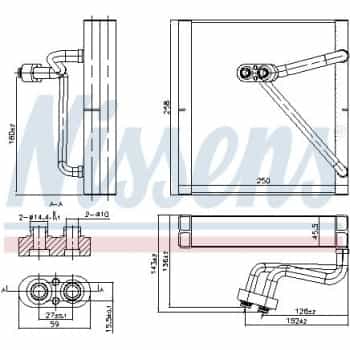 Evaporator, air conditioning