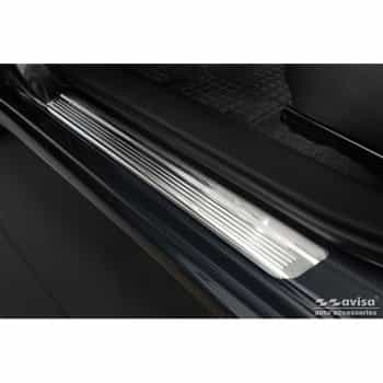 Stainless steel door sill suitable for Honda Civic X HB 5-door 2017- 'Lines' - 4-piece