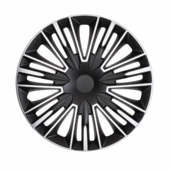 4-piece Hubcaps Jerez 14-inch silver / black