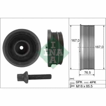 Belt Pulley Set, crankshaft