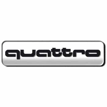 Aluminum Badge/Logo - QUATTRO - 7x1,7cm