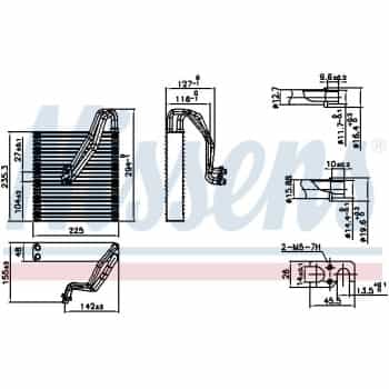 Evaporator, air conditioning