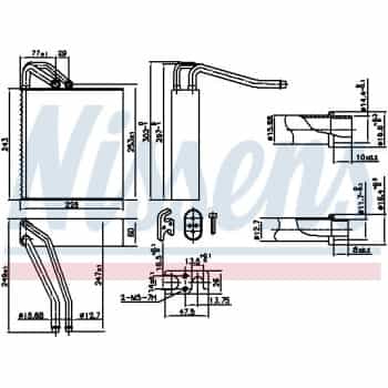 Evaporator, air conditioning