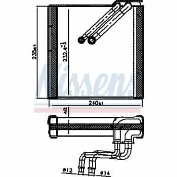 Evaporator, air conditioning