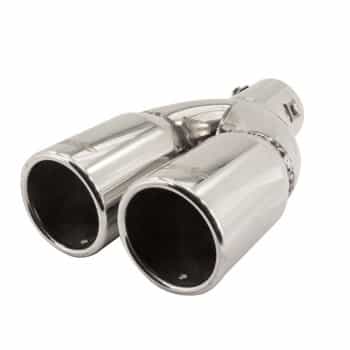 Simoni Racing Tail Pipe Dual Round stainless steel - Diameter 76mm - Length 230mm - Montage 61mm