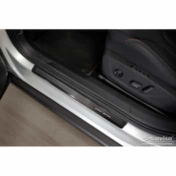 Black stainless steel door sills suitable for Skoda Enyaq iV 2020- - 'Special Edition' - 4-piece