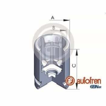 Piston, brake caliper