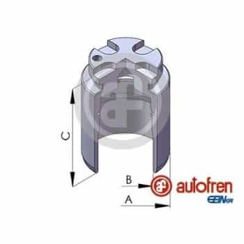Piston, brake caliper