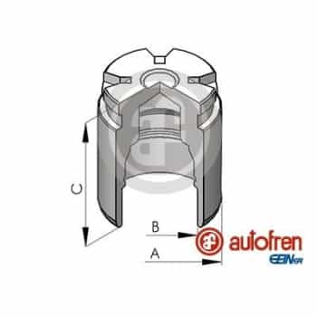 Piston, brake caliper