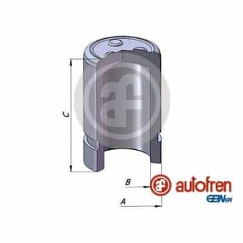 Piston, brake caliper