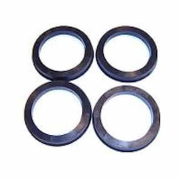 Sinatec Centering Rings 67.1->65.1mm Black 4 pieces