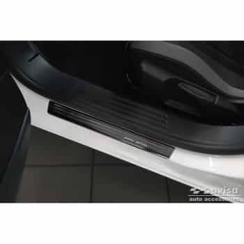 Black stainless steel door sills suitable for Opel Mokka 2020- - 'Special Edition' - 4-piece