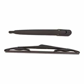 Wiper arm set, window cleaning