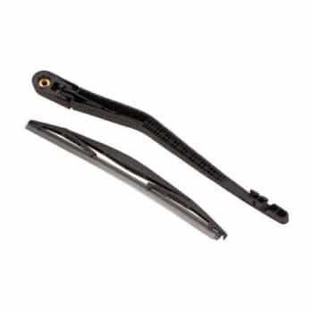 Wiper arm set, window cleaning