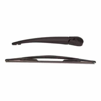 Wiper arm set, window cleaning