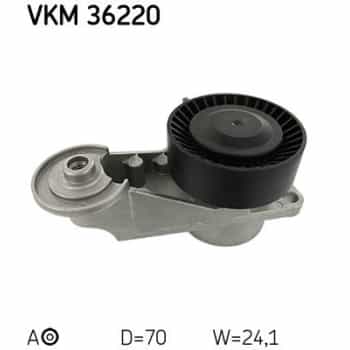 Tensioner Pulley, v-ribbed belt VKM 36220 SKF
