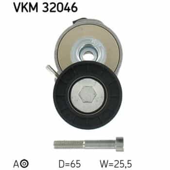 Tensioner Pulley, v-ribbed belt VKM 32046 SKF