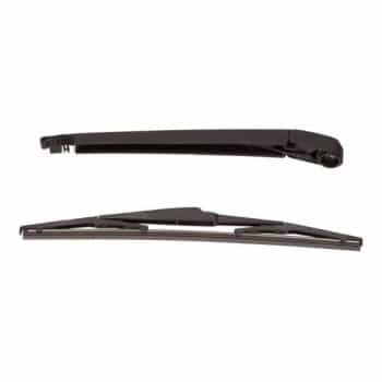 Wiper arm set, window cleaning