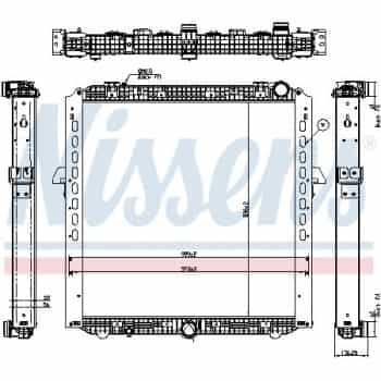 Radiator, engine cooling 67175 Nissens