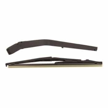 Wiper arm set, window cleaning