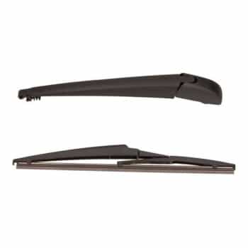 Wiper arm set, window cleaning