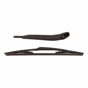 Wiper arm set, window cleaning