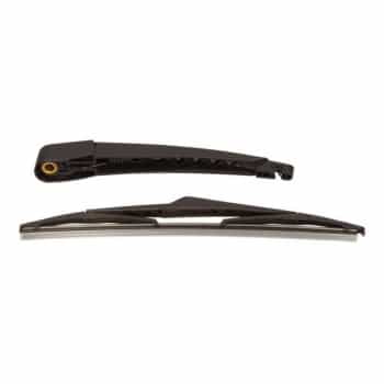 Wiper arm set, window cleaning
