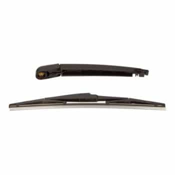 Wiper arm set, window cleaning