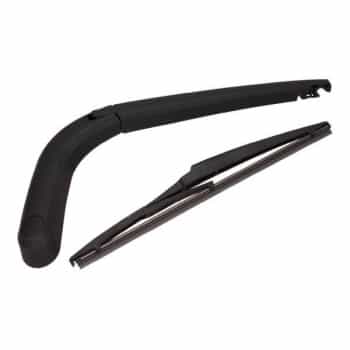 Wiper arm set, window cleaning