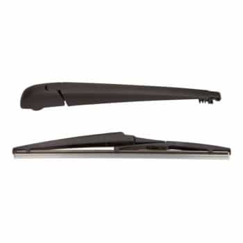 Wiper arm set, window cleaning