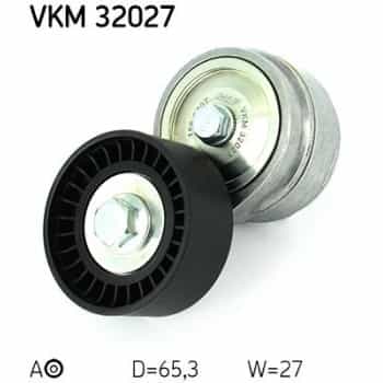 Tensioner Pulley, v-ribbed belt VKM 32027 SKF