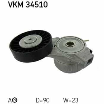 Tensioner Pulley, v-ribbed belt VKM 34510 SKF