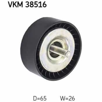 Deflection/Guide Pulley, v-ribbed belt VKM 38516 SKF