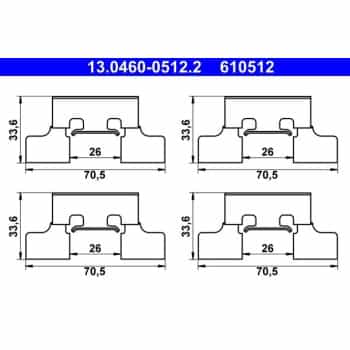 Accessory Kit, disc brake pad