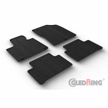 Rubber mats suitable for Kia Sorento IV (MQ4) 2020- (T-Design 4-piece + mounting clips)