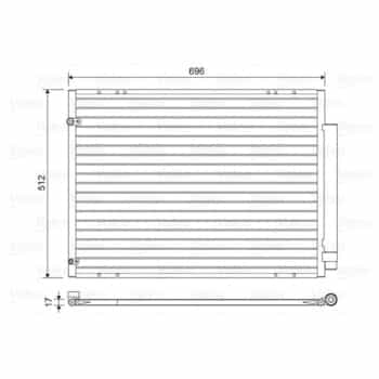 Condenser, air conditioning 814448 Valeo