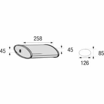 Middle muffler, universal