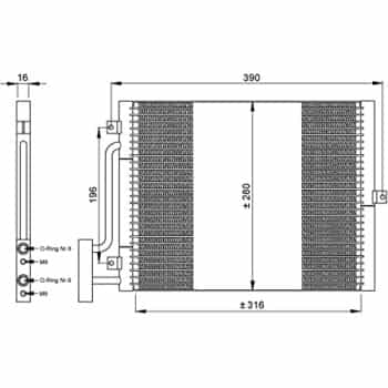 Condenser, air conditioning EASY FIT 35307 NRF