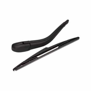 Wiper arm set, window cleaning