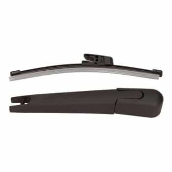 Wiper arm set, window cleaning