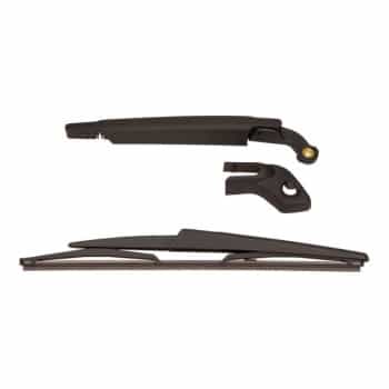 Wiper arm set, window cleaning