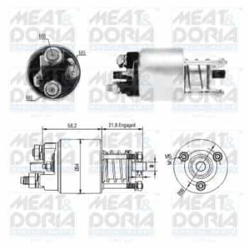 Contactor, starter motor