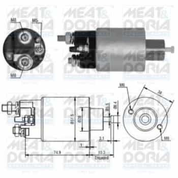 Solenoid Switch, starter