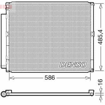 Condenser, air conditioning DCN50113 Denso