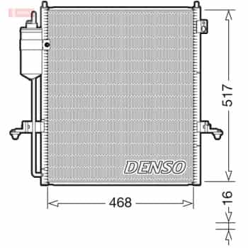 Condenser, air conditioning DCN45004 Denso