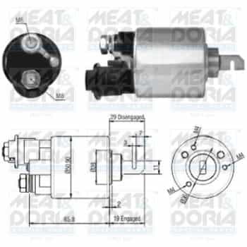 Contactor, starter motor
